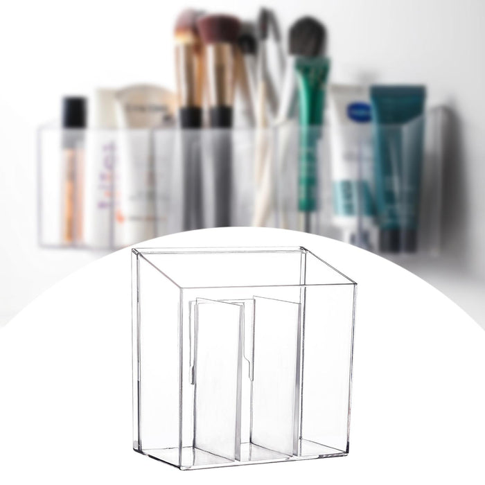 Wall Mounted Organizer Bins Toothbrush Holder for Dorms Countertop Apartment