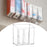 Wall Mounted Organizer Bins Toothbrush Holder for Dorms Countertop Apartment