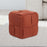 Square Footstool Non Slip Creative Footrest for Bedroom Playroom Living Room Orange