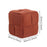 Square Footstool Non Slip Creative Footrest for Bedroom Playroom Living Room Orange