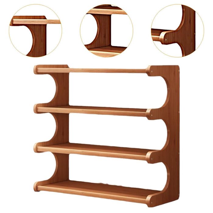 Desktop Organizer 4 Layer Home Tabletop Stand Display Shelf for Dorm Kitchen