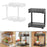 Under Sink Organizer Space Saving 2 Tier Pull Out for Pantry Cabinet Kitchen White 1pcs