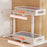 Under Sink Organizer Space Saving 2 Tier Pull Out for Pantry Cabinet Kitchen White 1pcs