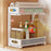 Under Sink Organizer Space Saving 2 Tier Pull Out for Pantry Cabinet Kitchen White 1pcs