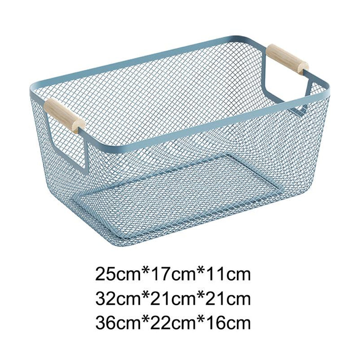 Organizer Bin Breathable Multifunctional Storage Bin Reusable Storage Basket 25cmx17cmx11cm