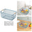 Organizer Bin Breathable Multifunctional Storage Bin Reusable Storage Basket 25cmx17cmx11cm