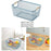 Organizer Bin Breathable Multifunctional Storage Bin Reusable Storage Basket 25cmx17cmx11cm