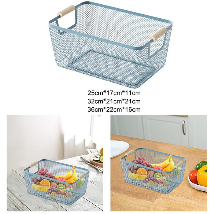 Organizer Bin Breathable Multifunctional Storage Bin Reusable Storage Basket 25cmx17cmx11cm