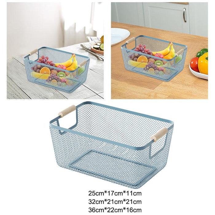 Organizer Bin Breathable Multifunctional Storage Bin Reusable Storage Basket 25cmx17cmx11cm