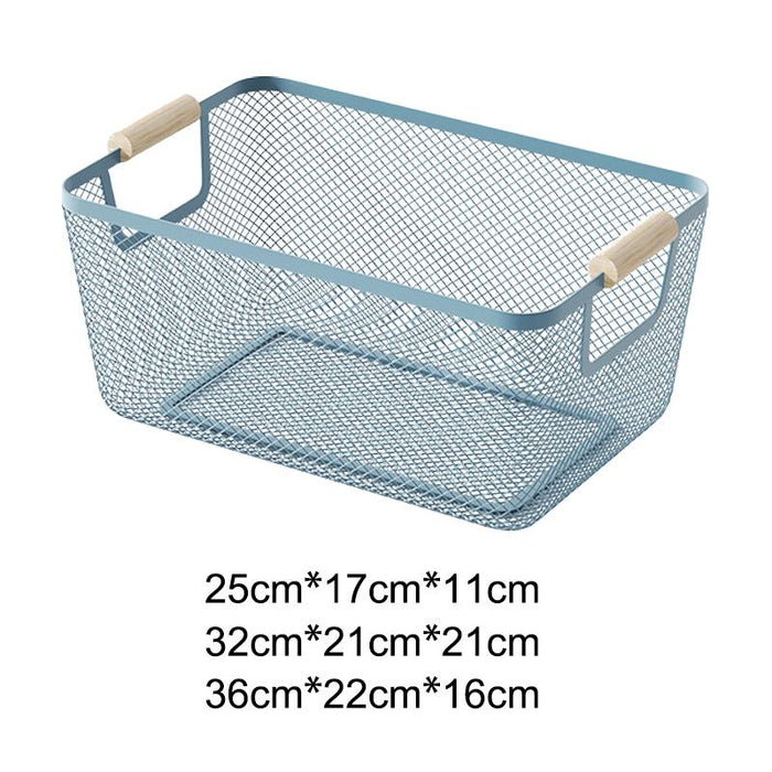 Organizer Bin Breathable Multifunctional Storage Bin Reusable Storage Basket 25cmx17cmx11cm