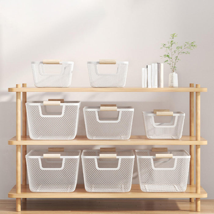 Organizer Bin Breathable Multifunctional Storage Bin Reusable Storage Basket 32cmx21cmx21cm