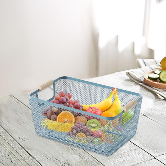 Organizer Bin Breathable Multifunctional Storage Bin Reusable Storage Basket 36cmx22cmx16cm