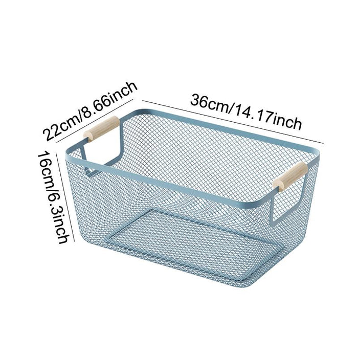 Organizer Bin Breathable Multifunctional Storage Bin Reusable Storage Basket 36cmx22cmx16cm