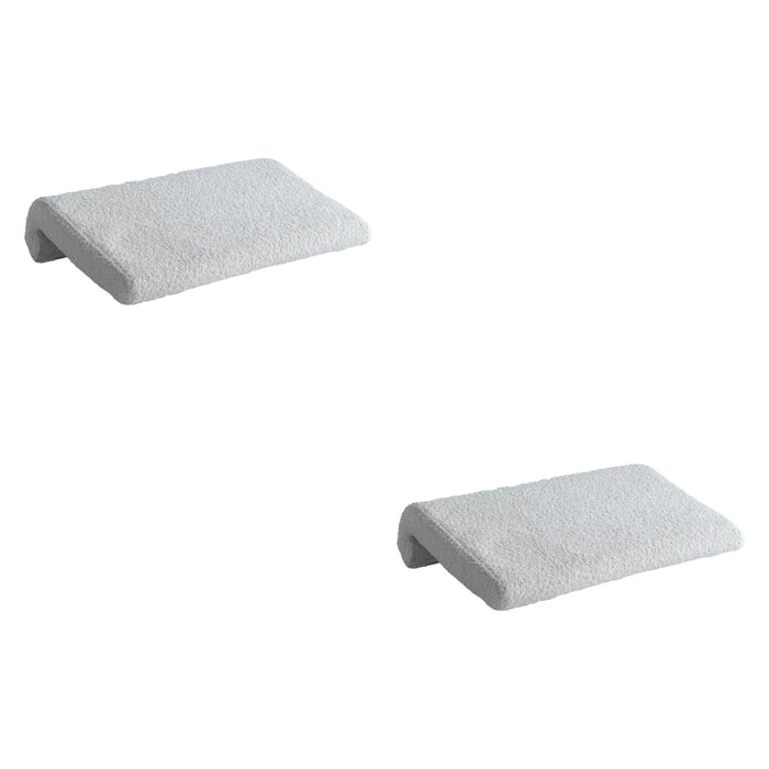 2x Bed Headboard Pillow Hanging Soft Backrest Pillow for Sitting in Bed Dorm Gray