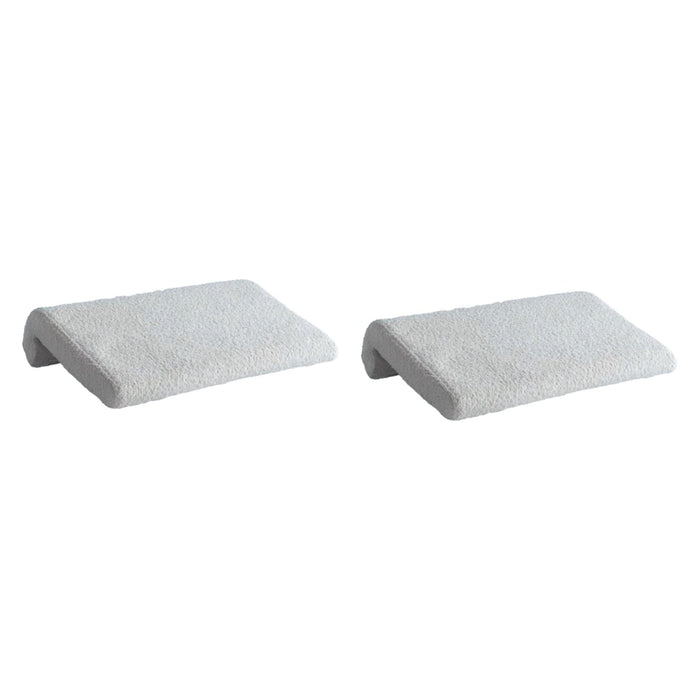 2x Bed Headboard Pillow Hanging Soft Backrest Pillow for Sitting in Bed Dorm Gray