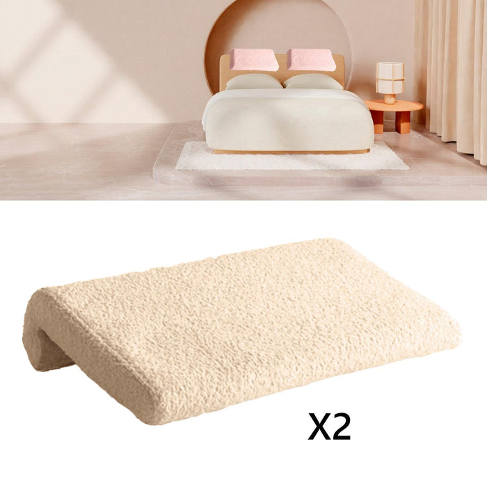 2x Bed Headboard Pillow Hanging Soft Backrest Pillow for Sitting in Bed Dorm Mlik Tea