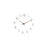 Wall Clock 12 inch Home Decor Round Decorative Clock for Living Room Bedroom White