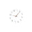 Wall Clock 12 inch Home Decor Round Decorative Clock for Living Room Bedroom White