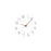 Wall Clock 12 inch Home Decor Round Decorative Clock for Living Room Bedroom White