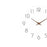 Wall Clock 12 inch Home Decor Round Decorative Clock for Living Room Bedroom White