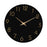 Wall Clock 12 inch Home Decor Round Decorative Clock for Living Room Bedroom Black