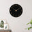 Wall Clock 12 inch Home Decor Round Decorative Clock for Living Room Bedroom Black