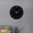 Wall Clock 12 inch Home Decor Round Decorative Clock for Living Room Bedroom Black