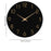 Wall Clock 12 inch Home Decor Round Decorative Clock for Living Room Bedroom Black