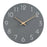 Wall Clock 12 inch Home Decor Round Decorative Clock for Living Room Bedroom Grey