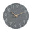 Wall Clock 12 inch Home Decor Round Decorative Clock for Living Room Bedroom Grey