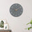 Wall Clock 12 inch Home Decor Round Decorative Clock for Living Room Bedroom Grey