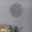 Wall Clock 12 inch Home Decor Round Decorative Clock for Living Room Bedroom Grey