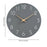 Wall Clock 12 inch Home Decor Round Decorative Clock for Living Room Bedroom Grey