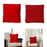 Velvet Pillow Cover Multifunctional Throw Pillow Cover for Bedroom Car Couch Red