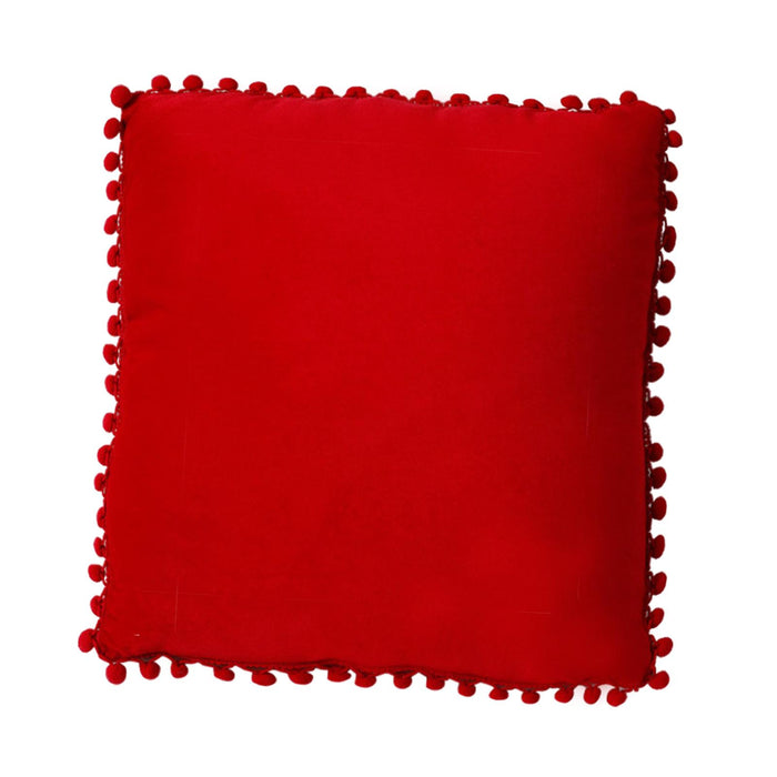 Velvet Pillow Cover Multifunctional Throw Pillow Cover for Bedroom Car Couch Red