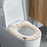 Toilet Seat Cover Comfortable Reusable Seat Cushion for Cafe Hotel Farmhouse Beige