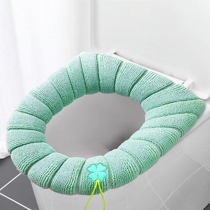 Toilet Seat Cover Comfortable Reusable Seat Cushion for Cafe Hotel Farmhouse Green