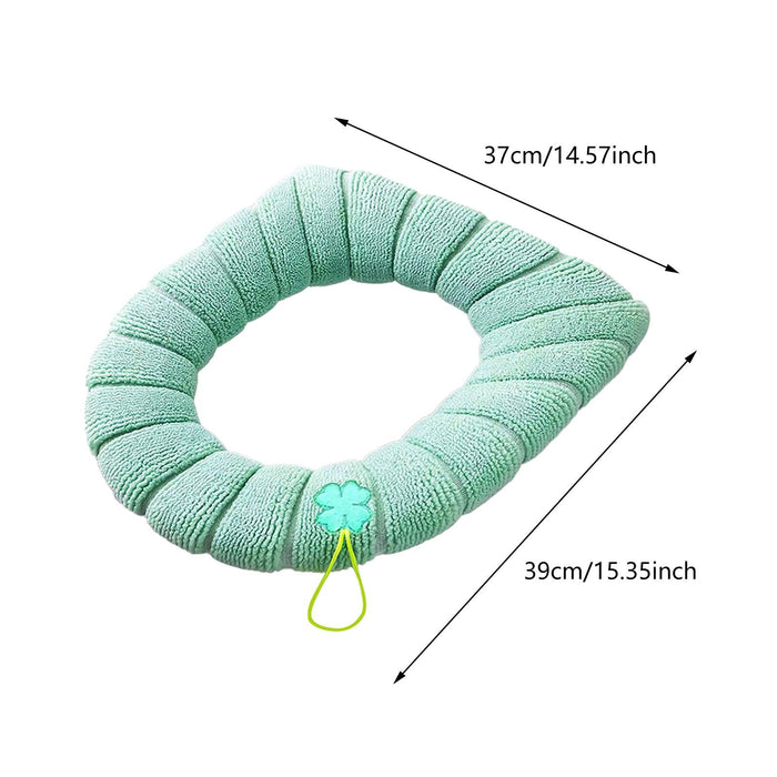 Toilet Seat Cover Comfortable Reusable Seat Cushion for Cafe Hotel Farmhouse Green