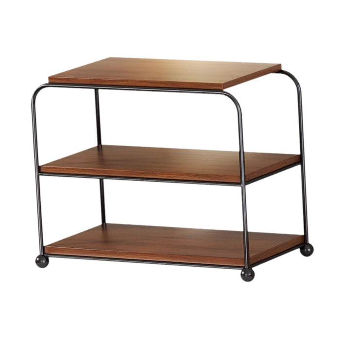 Table Shelf with Caster Bookshelf Desktop Shelf for Office Dresser Apartment