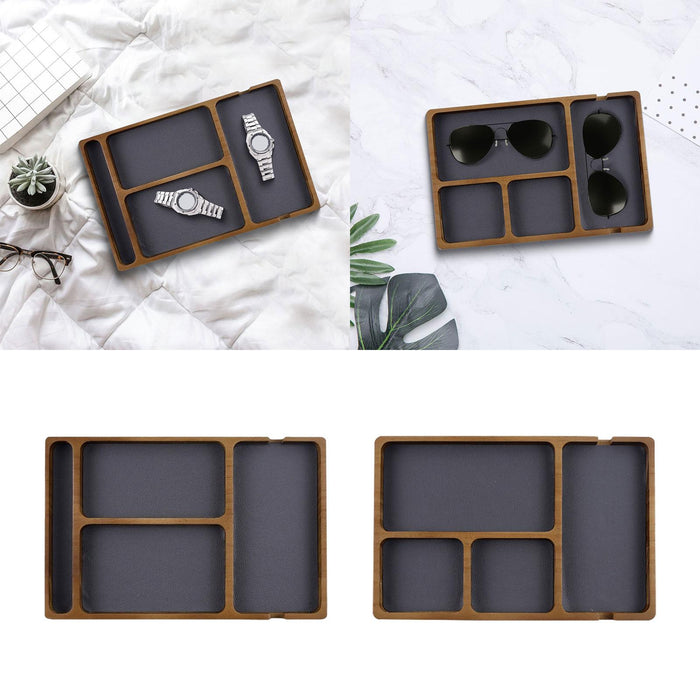 Tabletop Valet Tray Decor Entryway Catchall Holder for Bathroom Gifts Office Style A