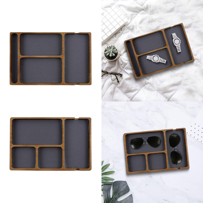 Tabletop Valet Tray Decor Entryway Catchall Holder for Bathroom Gifts Office Style A