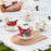 Tea Pot with Tea Cup and Saucer Gift Espresso Latte Mug for Milks Cappuccino Snow Ground