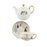 Tea Pot with Tea Cup and Saucer Gift Espresso Latte Mug for Milks Cappuccino Snow Ground