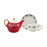 Tea Pot with Tea Cup and Saucer Gift Espresso Latte Mug for Milks Cappuccino Leaves