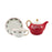 Tea Pot with Tea Cup and Saucer Gift Espresso Latte Mug for Milks Cappuccino Leaves