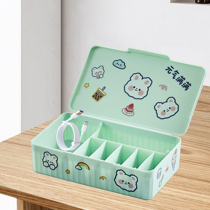 Cable Organizer Box Cable Storage Box for Desk Accessories Stationery Office