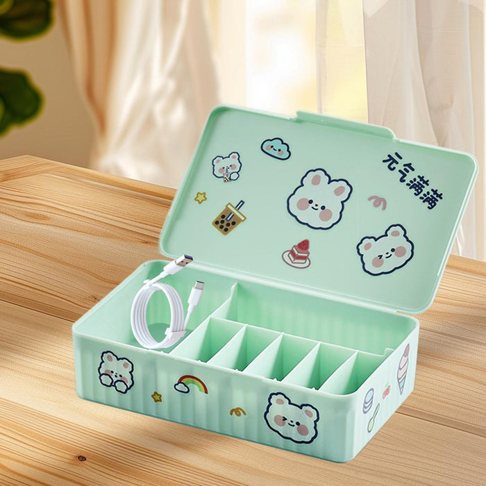 Cable Organizer Box Cable Storage Box for Desk Accessories Stationery Office