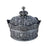 Jewelry Storage Box with Lid Creative Crown Design for Anniversary Gift Home Silver