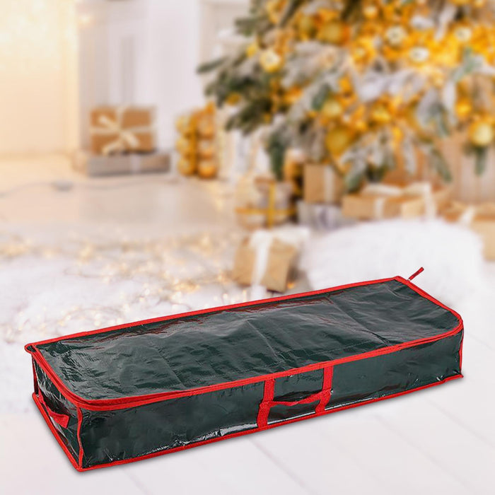 Christmas Wrapping Paper Storage Bag Wrapping Paper Storage for Home Holiday Black Red