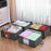 6 Pieces Clothes Storage Bag Foldable Bedding Bag for Coats Clothing Pillows 60L 55x35x32cm